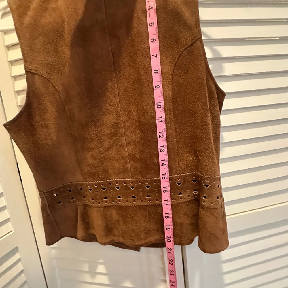Brown Suede Vest - Picture 9 of 12
